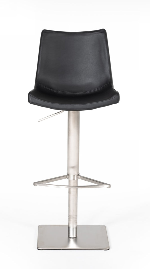 Modrest Aaron Modern Black Eco Leather Bar Stool Model VGHR5357-GB