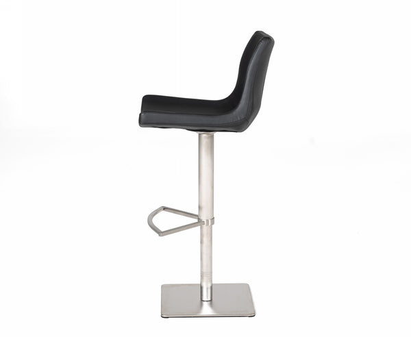Modrest Aaron Modern Black Eco Leather Bar Stool Model VGHR5357-GB