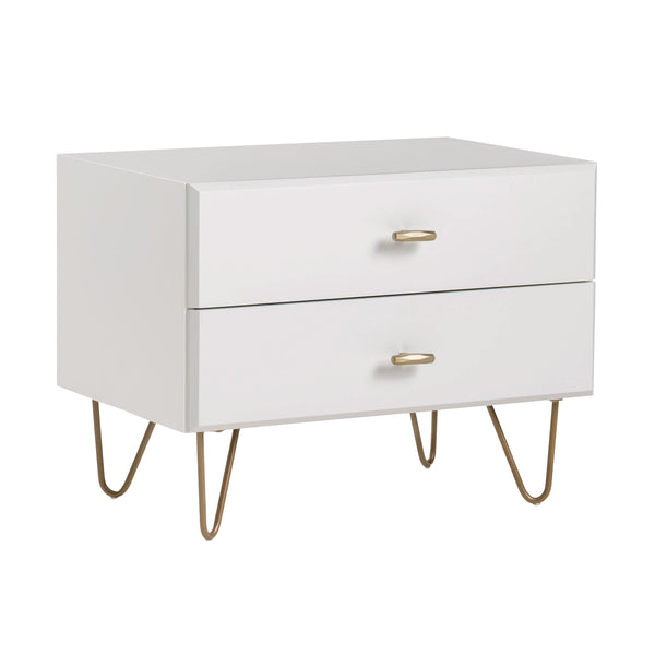 Modrest Bryan Modern White Nightstand Model VGMABR-82-WHT-NS