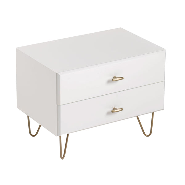 Modrest Bryan Modern White Nightstand Model VGMABR-82-WHT-NS
