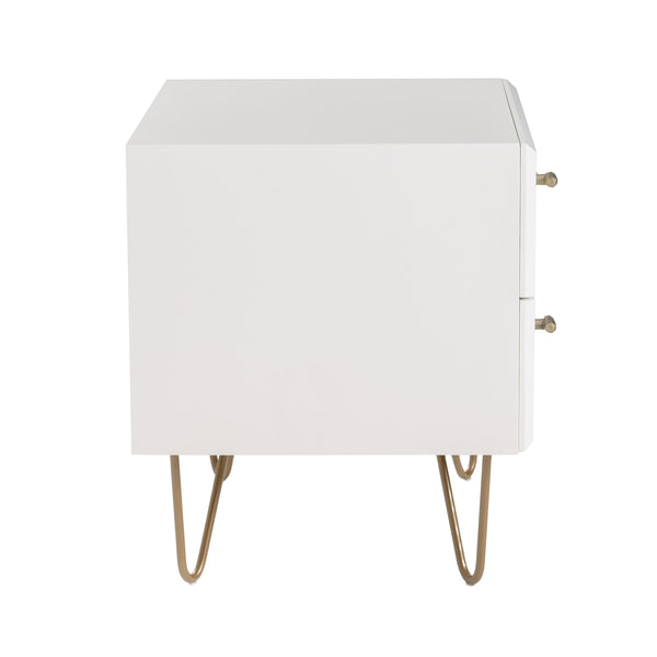 Modrest Bryan Modern White Nightstand Model VGMABR-82-WHT-NS