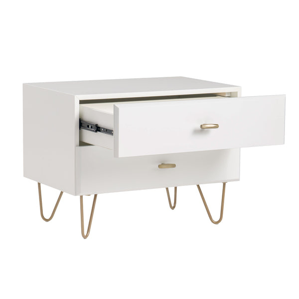 Modrest Bryan Modern White Nightstand Model VGMABR-82-WHT-NS