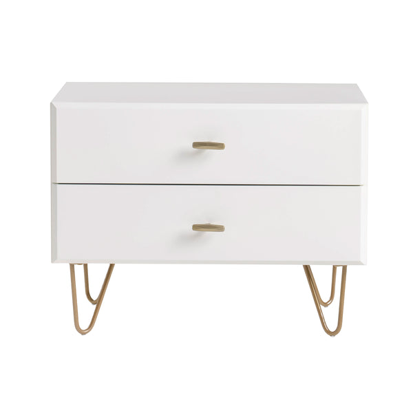 Modrest Bryan Modern White Nightstand Model VGMABR-82-WHT-NS