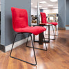 Modrest Yannis Modern Red Fabric Dining Chair (Set Of 2) Model VGMAMI-913-RED