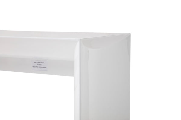 Corbett Contemporary White Bar Table