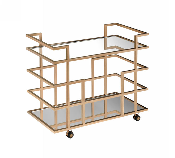 Caleb Rose Gold Wine Rack