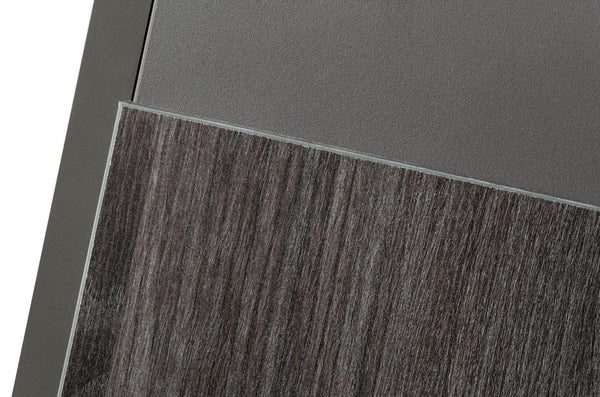 Lucia Italian Modern Elm and Matte Grey Chest