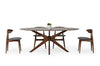 Modrest Prospect Modern Oval Walnut Dining Table Model VGMAMIT-5276-1