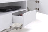 Legend 87"-Wide Modern White TV Stand