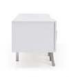 Legend 87"-Wide Modern White TV Stand