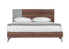 Nova Domus Palermo Italian Modern Faux Concrete & Noce Bodrum Bedroom Set Model VGACPALERMO-WAL-SET
