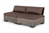 Modrest Delaware Modern Concrete Modular Sectional Sofa Set With Square Coffee Table Model VGLB-RIVI-SQR-SET