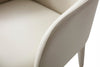 Modrest Cortina Modern Beige Eco Leather Dining Arm Chair Model VGVC-B601-BEI