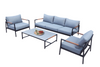 Renava Kiowa Modern Outdoor Grey & Black Sofa Set Model VGGE-BRIZE