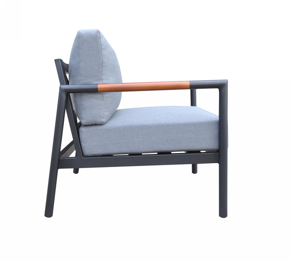 Renava Kiowa Modern Outdoor Grey & Black Sofa Set Model VGGE-BRIZE