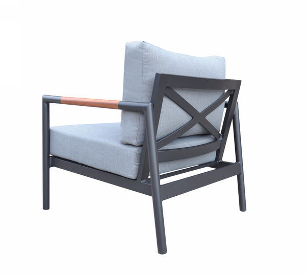 Renava Kiowa Modern Outdoor Grey & Black Sofa Set Model VGGE-BRIZE