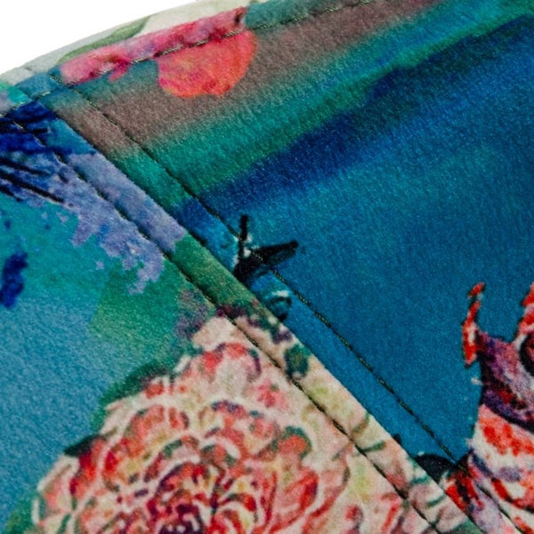 Roxann Contemporary Floral Velvet Gold Dining Chair