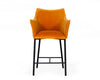 Modrest Exodus Modern Orange Velvet Counter Stool Model VGEUMC-9118CH-A-C