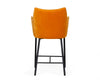 Modrest Exodus Modern Orange Velvet Counter Stool Model VGEUMC-9118CH-A-C