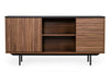 Maggie Modern Walnut and Grey Buffet