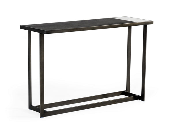 Modrest Fargo Modern Ceramic & Grey Walnut Console Table Model VGHB320D
