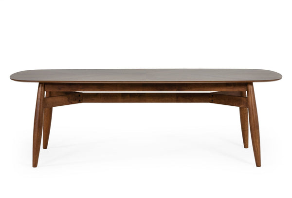 Ackley Modern Walnut Rectangular Dining Table