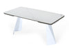 Modrest Encanto Modern White Ceramic Dining Table Model VGNS8762-DT