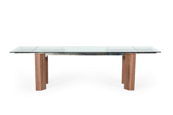 Modrest Helena Modern Extendable Glass Dining Table LargeModel VGEWD2048MA