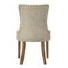 ACME Yotam Beige Fabric & Salvaged Oak Side Chair (Set-2) Model 77162