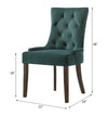 ACME Farren Green Velvet & Weathered Oak Side Chair (Set-2) Model 77166