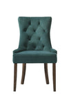 ACME Farren Green Velvet & Weathered Oak Side Chair (Set-2) Model 77166