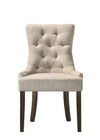 ACME Farren Beige Fabric & Weathered Oak Side Chair (Set-2) Model 77172