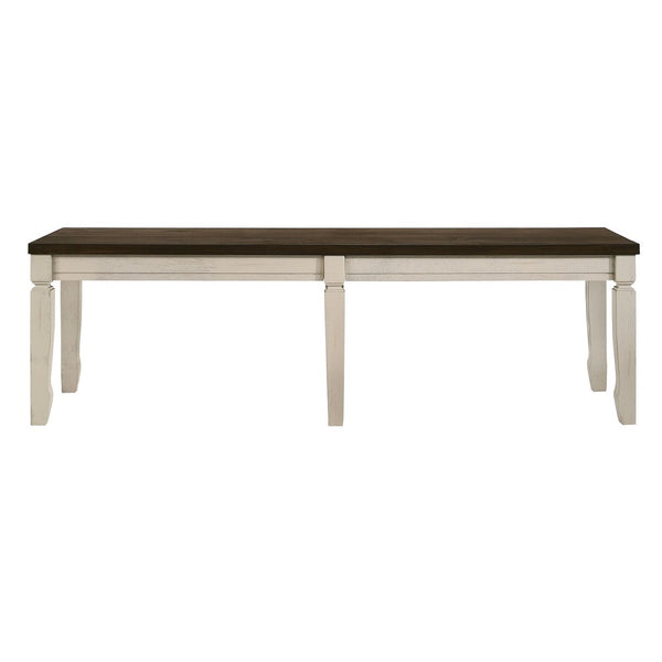ACME Fedele Weathered Oak & Cream Bench Model 77193