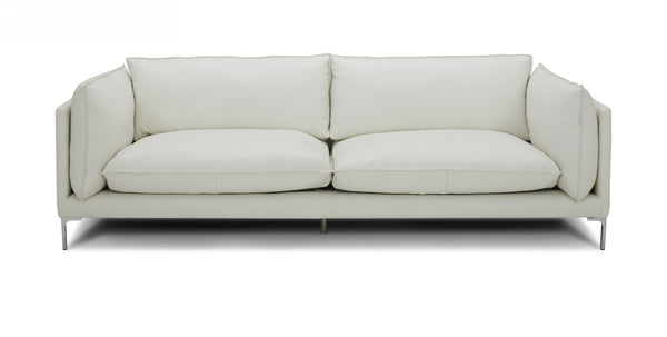 Divani Casa Harvest Modern White Full Leather Sofa Set Model VGKKKF2627-L2927-SET