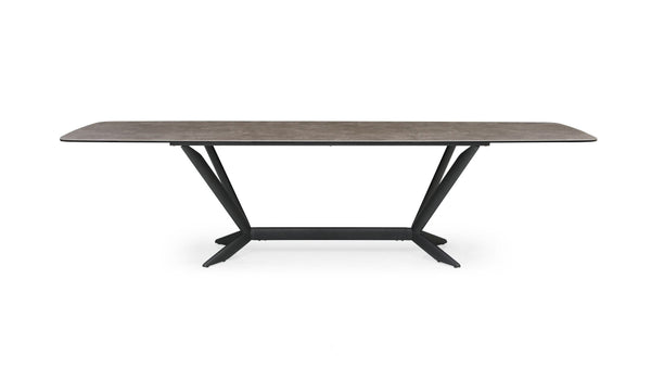 Herzog Modern Grey Ceramic Dining Table