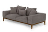 Corina Modern Grey Fabric Sofa
