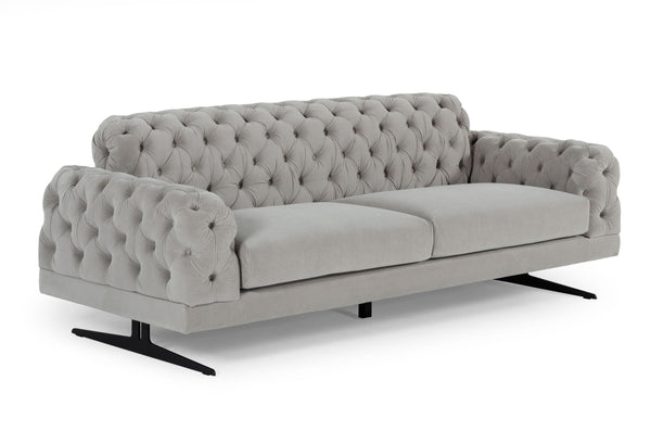 Divani Casa Sepulveda Modern Grey Fabric Sofa Model VGUIMY488