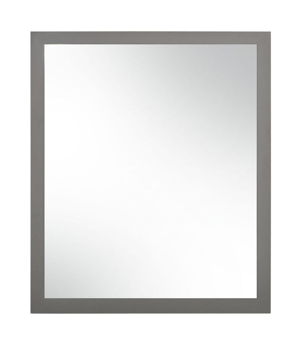 Nova Domus Lucia Italian Modern Elm And Matte Grey Mirror Model VGACLUCIA-MIR-GRY