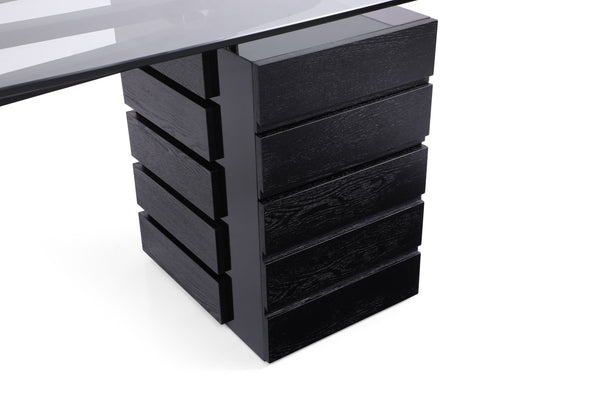 Modrest Suffolk Contemporary Black Ash Desk Model VGVCBT001-BLK