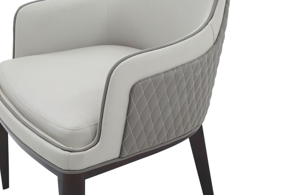Modrest Maxwell Glam Beige And Grey Dining Chair Model VGVCB8766W