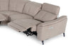 Divani Casa Lloyd Modern Light Brownfabric Sectional With Three Recliners Model VGKMKM.510H-SECT