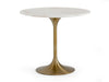 Modrest Collins Glam White Marble & Gold Dining Table Model VGGMM-DT-1089