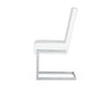 Modrest Batavia Modern White & Stainless Steel Dining Chair (Set Of 2) Model VGEWF3131BK-WHT