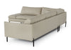 Divani Casa Sherry Modern Grey Leather Left Facing Sectional Sofa Model VGKKKF.1061Z-GRY-LAF-SECT