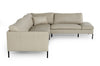 Divani Casa Sherry Modern Grey Leather Right Facing Sectional Sofa Model VGKKKF.1061Z-GRY-RAF-SECT
