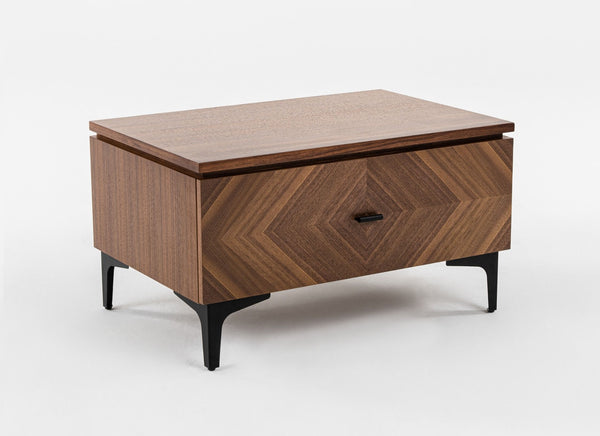 Paula Mid-Century Walnut Nightstand
