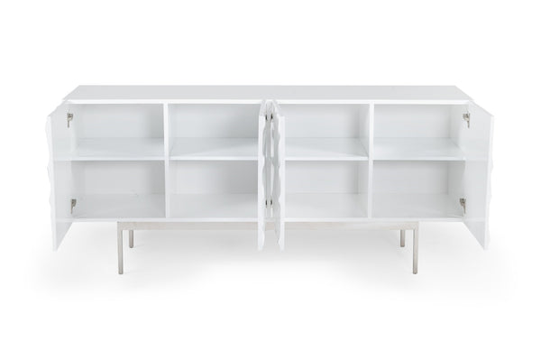 Modrest Gwen Modern White High Gloss Buffet Model VGVCG2007-BUF-WHT