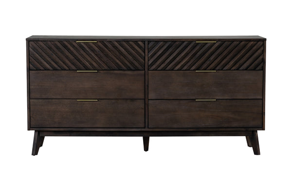Daisy Mid-Century Dark Acacia Dresser