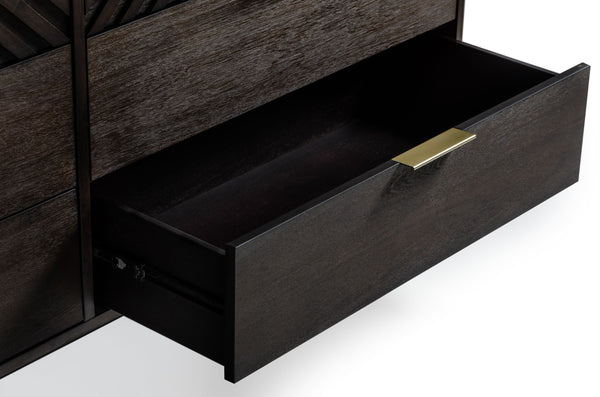 Daisy Mid-Century Dark Acacia Dresser