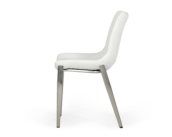 Modrest Frasier Modern White Eco Leather Dining Chair (Set Of 2) Model VGHR3505-WHT